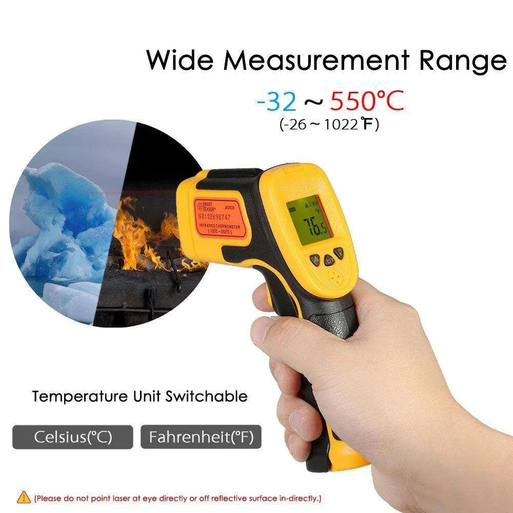 Hand held temperature measuring gun - EX-STOCK CANADA