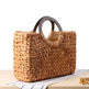Hand-woven Summer Beach bag Mori solid color large capacity - EX-STOCK CANADA