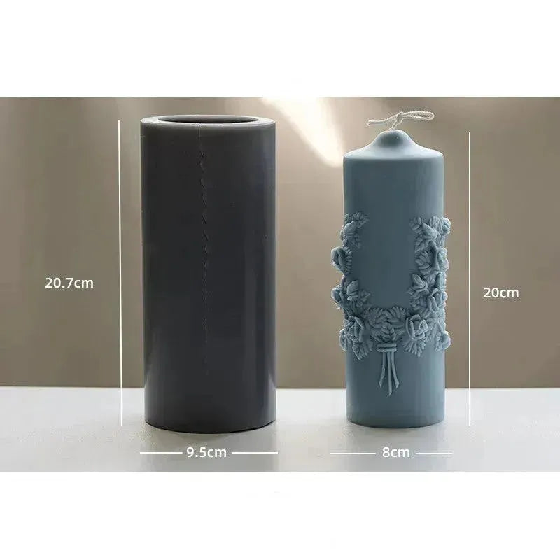 Handmade Cylindrical Scented Candle DIY Mould - EX-STOCK CANADA