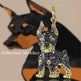 Handsome Doberman Pinscher Pendant Necklace Exquisite - EX-STOCK CANADA