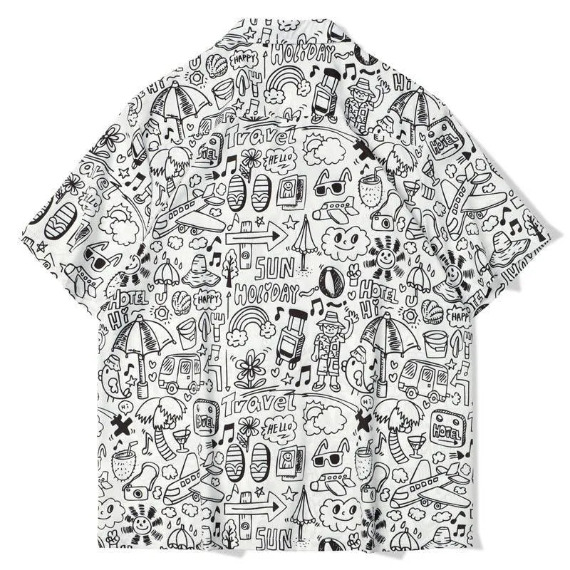 Hawaiian Printed Shirt Short Sleeve - EX-STOCK CANADA