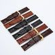 Head Layer Leather Bamboo Knot Pattern Watch Strap Accessories - EX-STOCK CANADA
