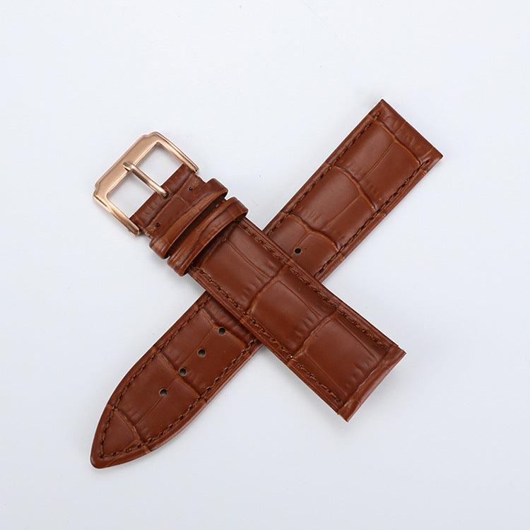 Head Layer Leather Bamboo Knot Pattern Watch Strap Accessories - EX-STOCK CANADA