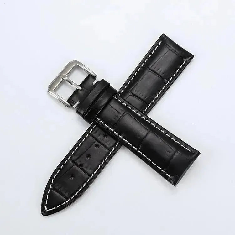 Head Layer Leather Bamboo Knot Pattern Watch Strap Accessories - EX-STOCK CANADA