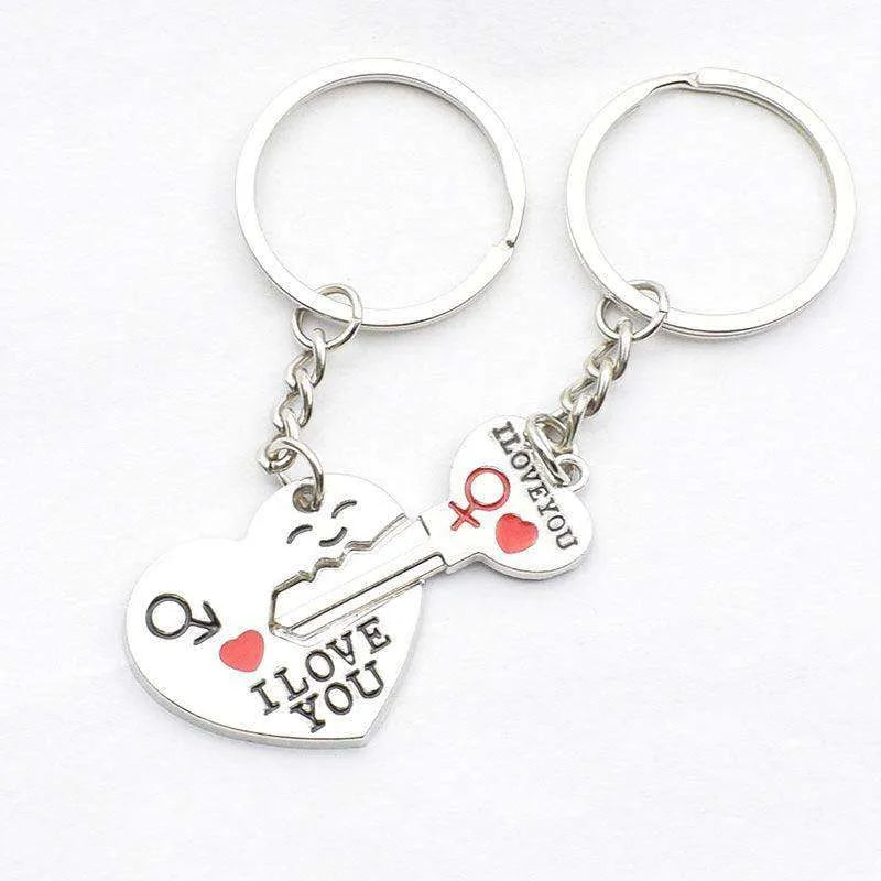 Heart-shaped Keychain English Secret Love Keychain Couple Keychain - EX-STOCK CANADA