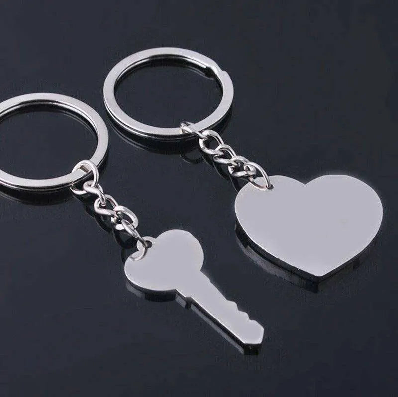 Heart-shaped Keychain English Secret Love Keychain Couple Keychain - EX-STOCK CANADA