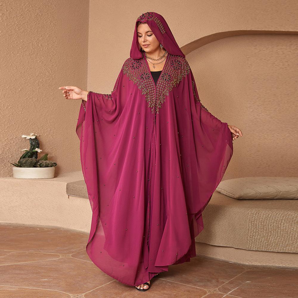 High-definition Arab Shawl Hooded Cloak - EX-STOCK CANADA