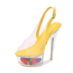 High Heel Platform Shoes High Heels 15CM Car Model Slippers - EX-STOCK CANADA