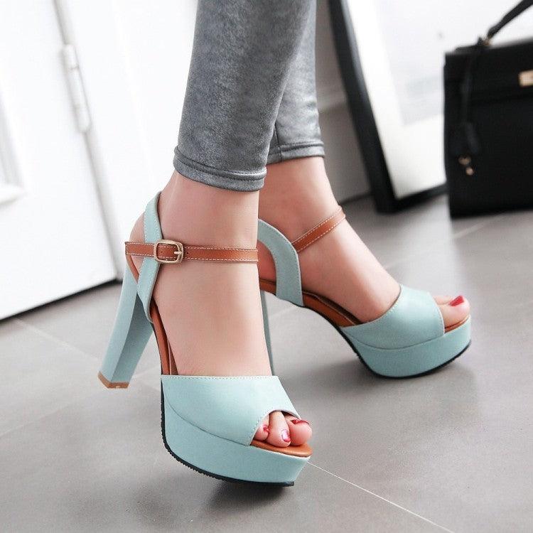 High Heels Waterproof Platform Fish Mouth Shoes - EX-STOCK CANADA