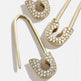 High quality alloy pin rhinestone stud earrings - EX-STOCK CANADA