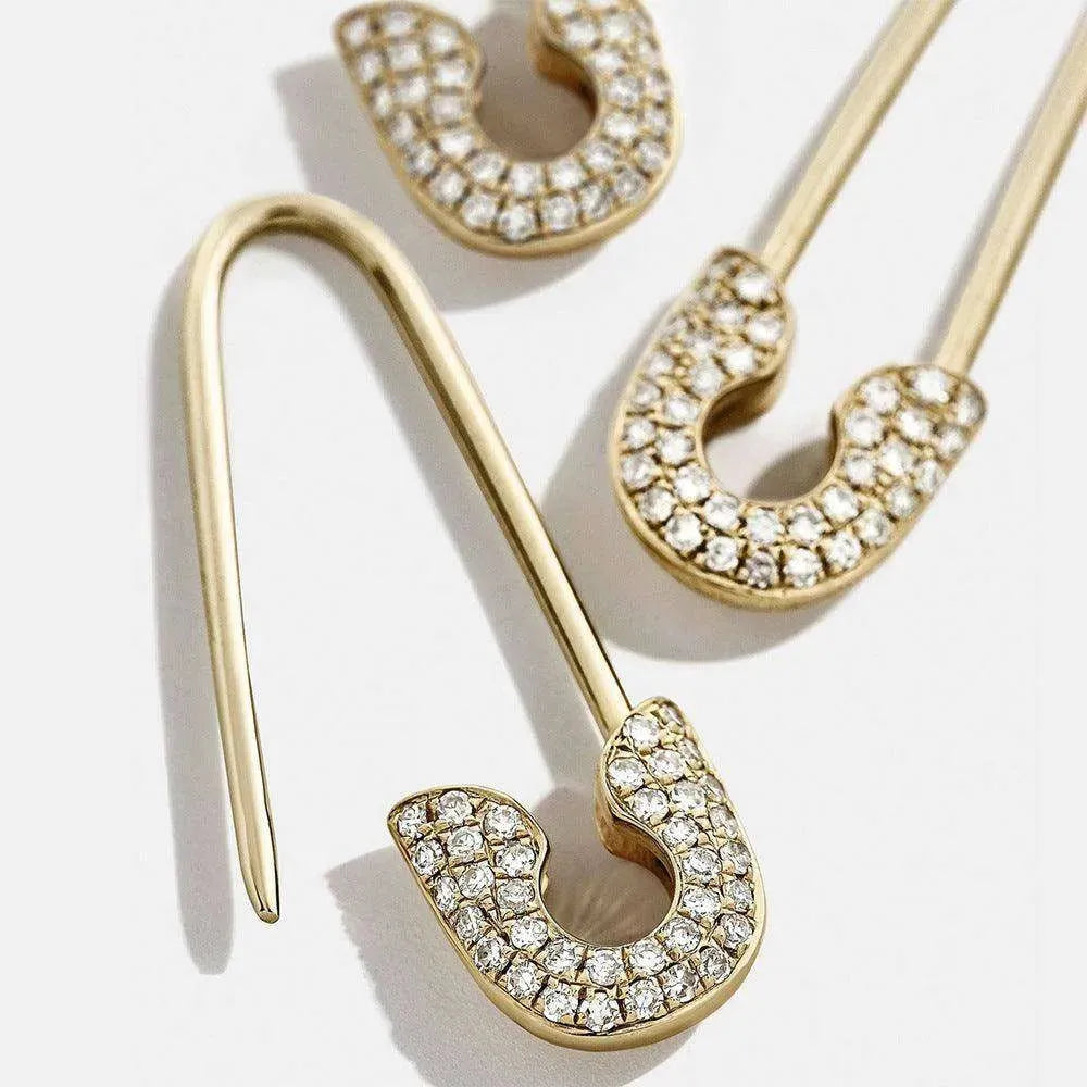 High quality alloy pin rhinestone stud earrings - EX-STOCK CANADA