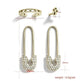 High quality alloy pin rhinestone stud earrings - EX-STOCK CANADA