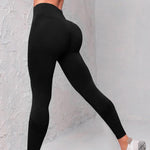 High Waist Seamless Yoga Pants Women's Solid Color Dot Striped Print Butt Lifting Leggings Fitness Running Sport Gym Legging Outfits - EX-STOCK CANADA