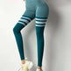 High Waist Stripe Fitness Leggings for Gym & Yoga - EX-STOCK CANADA