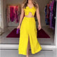 High Waist Wide Leg Dress Suit Women Two piece. - EX-STOCK CANADA