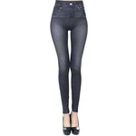 High Waisted Jeggings - Denim Leggings - EX-STOCK CANADA