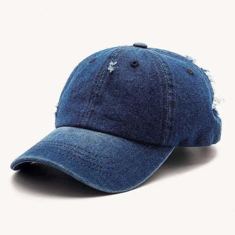 Hole Denim Korean Men And Women General Baseball Caps - EX-STOCK CANADA