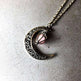 Hollow crescent Moon Luminous Pumpkin Necklace - EX-STOCK CANADA