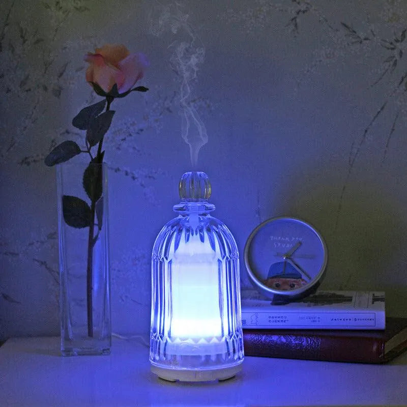 Home Appliances Ultrasonic Atomizing Humidifier Home Desktop Silent Bedroom Essential Oil Diffuser Aroma Diffuser Lamp - EX-STOCK CANADA