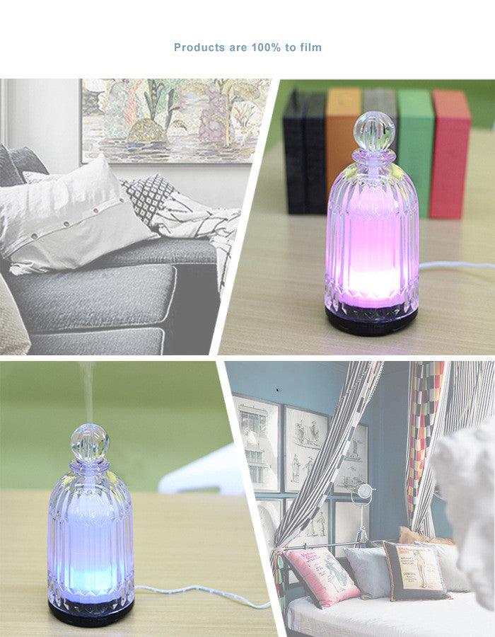 Home Appliances Ultrasonic Atomizing Humidifier Home Desktop Silent Bedroom Essential Oil Diffuser Aroma Diffuser Lamp - EX-STOCK CANADA