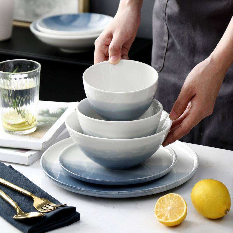 Home Creative Gradient Nordic Ceramic Plate Set - EX-STOCK CANADA