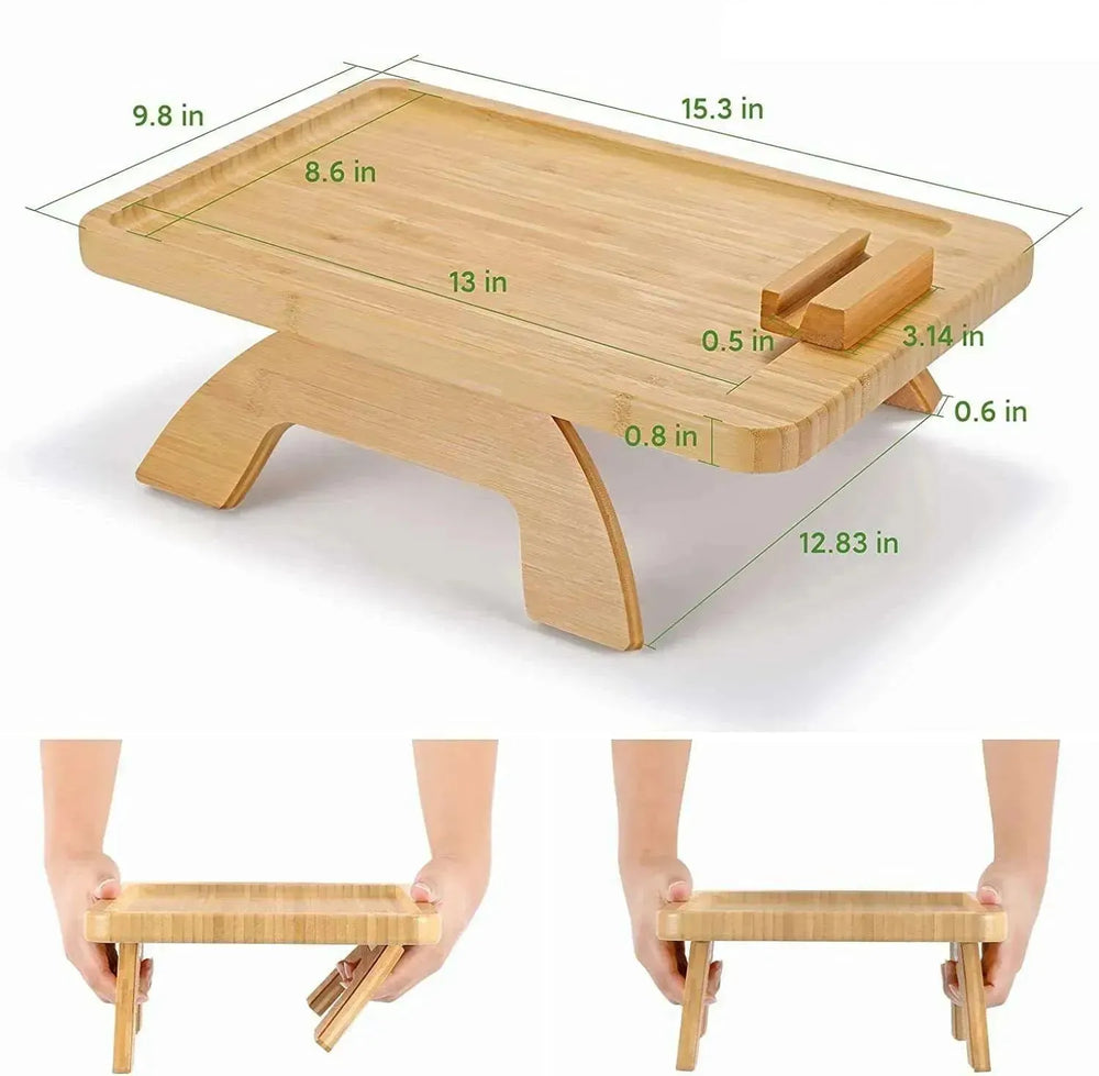 Home Decor Bamboo Sofa Portable Folding Tray - EX-STOCK CANADA