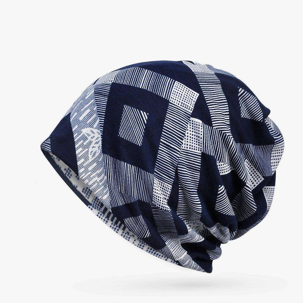 Hooded Cap And Bib Dual-use Men And Women Geometric Baotou Piled Hats - EX-STOCK CANADA
