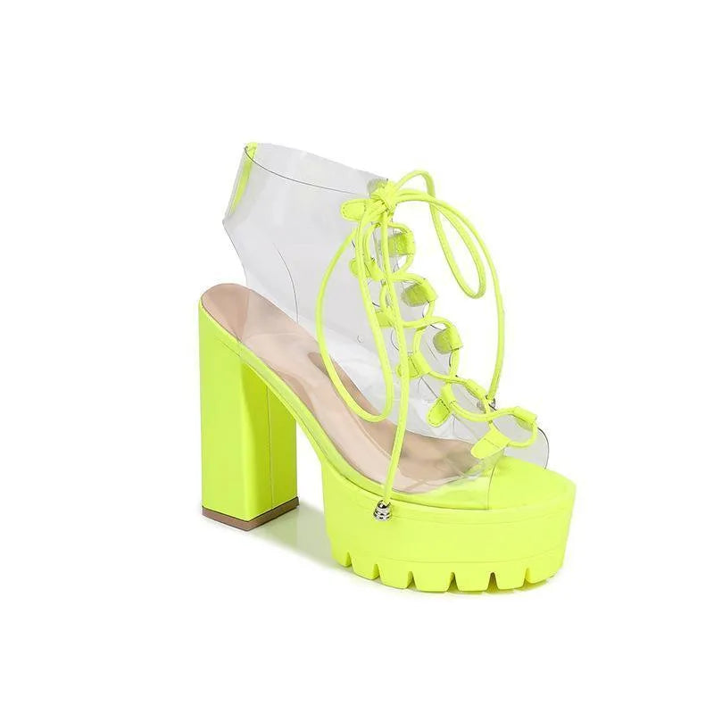 Hot Woman Wedding Shoes Women High Heels Summer Sandals - EX-STOCK CANADA