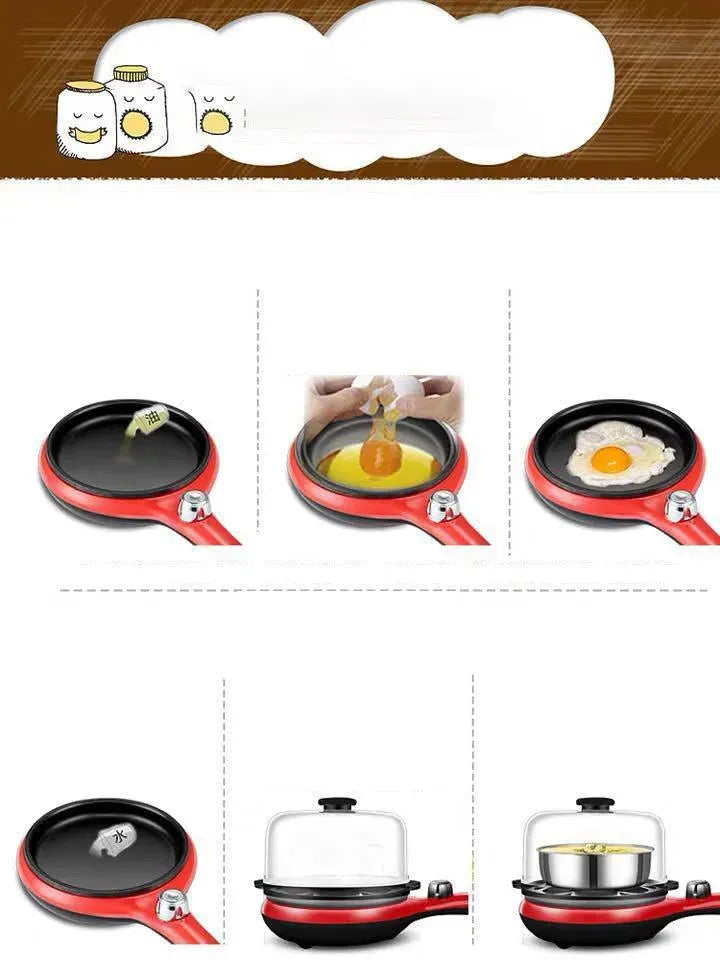 Household Breakfast Machine Stainless Steel Egg Steamer Egg Cooker Omelette Device Small Appliances Gift Gifts - EX-STOCK CANADA