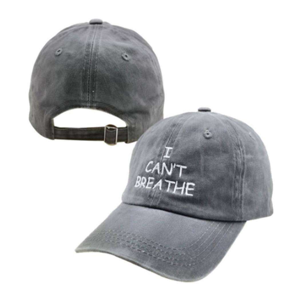 I can't breathe embroidered baseball caps - EX-STOCK CANADA