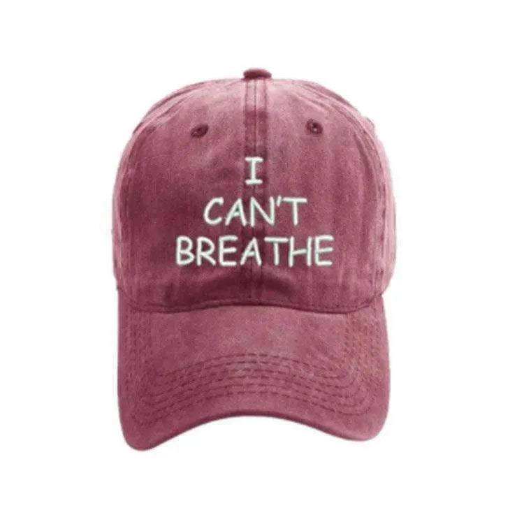 I can't breathe embroidered baseball caps - EX-STOCK CANADA