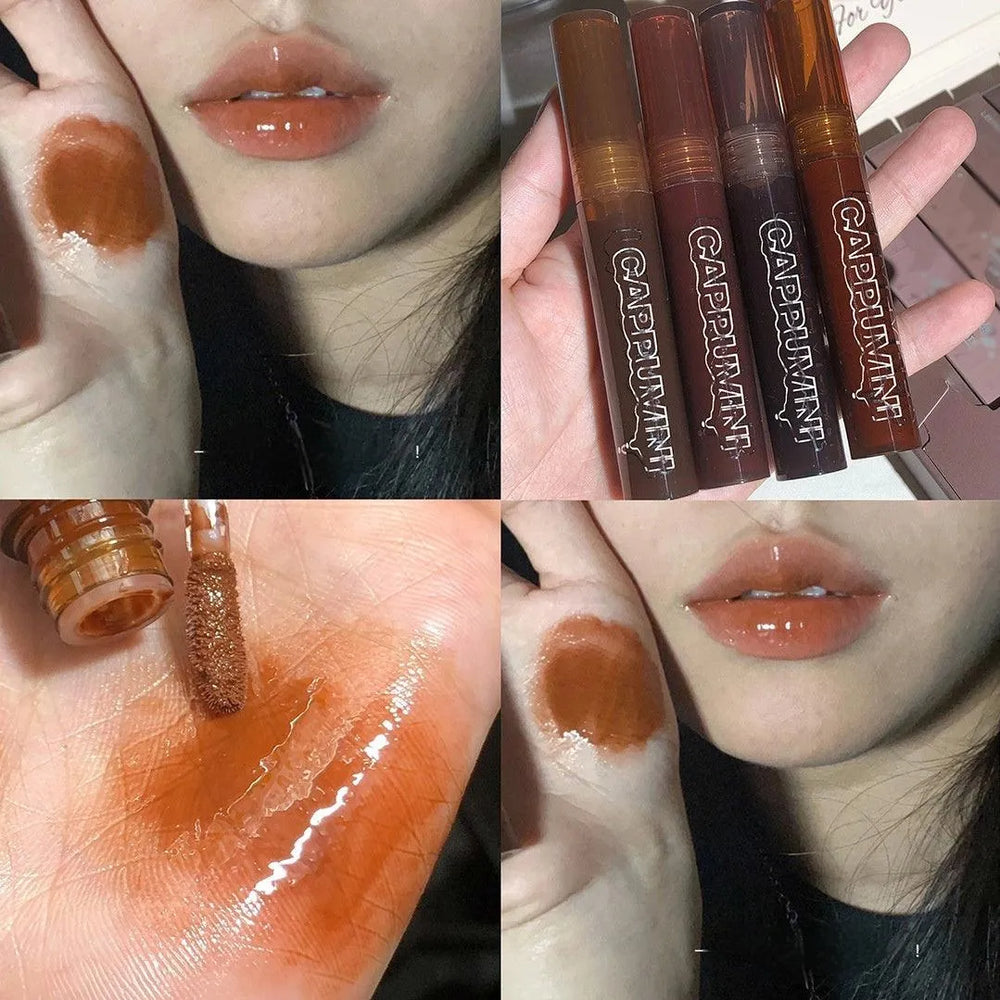 I Lava Chocolate Moisturizing Glaze Mirror Transparent Glass Lip Gloss - EX-STOCK CANADA