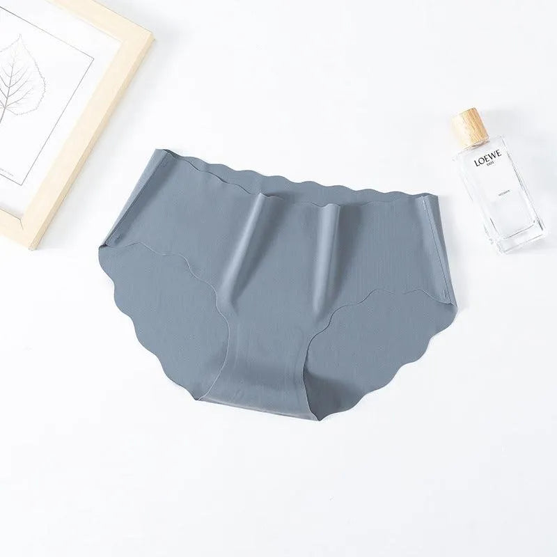 Ice Silk Traceless Girl Underwear Solid Color Pant - EX-STOCK CANADA