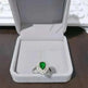 Ins Trendy Heart-shaped Emerald Water Drop Ring Full Diamond - EX-STOCK CANADA