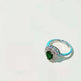 Ins Trendy Heart-shaped Emerald Water Drop Ring Full Diamond - EX-STOCK CANADA