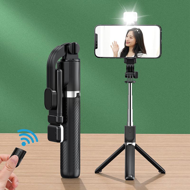 Integrated Selfie Stick Bluetooth Mobile Phone Live Streaming Tripod Stand - EX-STOCK CANADA