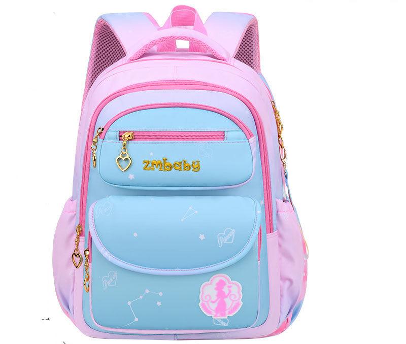 Kamida Primary School Schoolbag Female Sweet And Cute Gradient Backpack 1-3-6 Grade Large Capacity - EX-STOCK CANADA