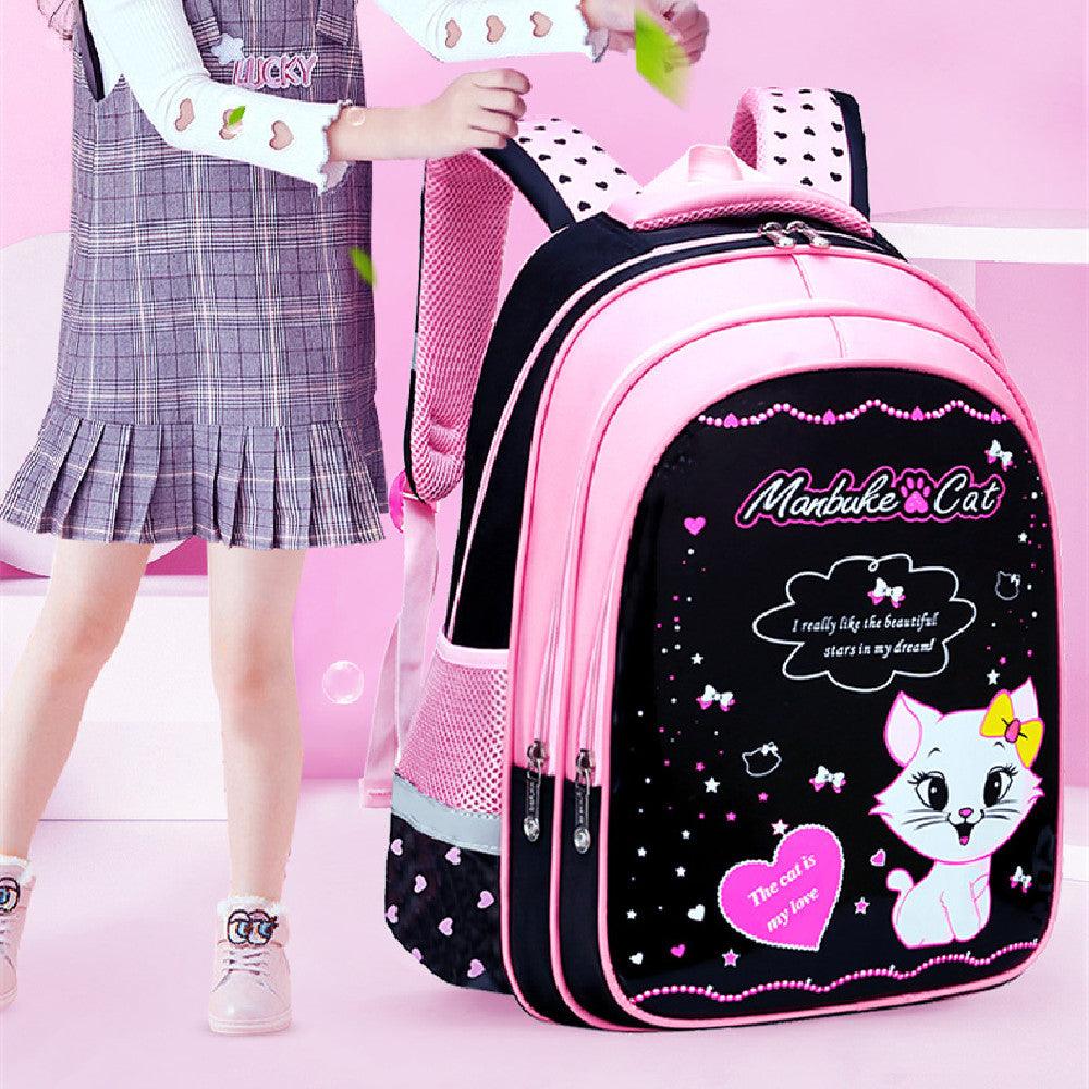 Kids School Cute Cat Print Backpack - EX-STOCK CANADA