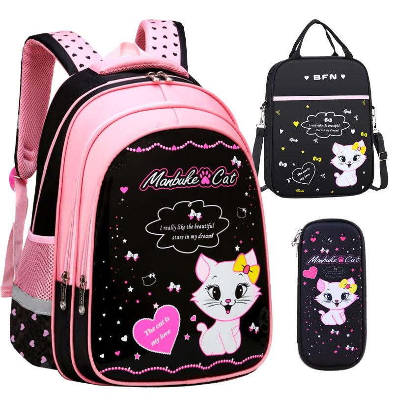 Kids School Cute Cat Print Backpack - EX-STOCK CANADA