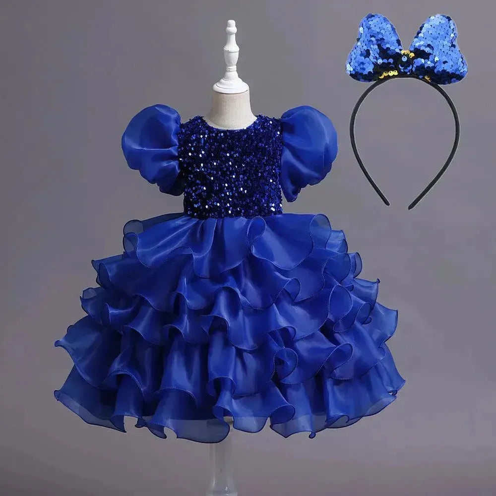 Kids Tutu Birthday Princess Party Dress - EX-STOCK CANADA