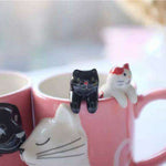 Kiss Cat Coffee Couple Handmade Mug - EX-STOCK CANADA