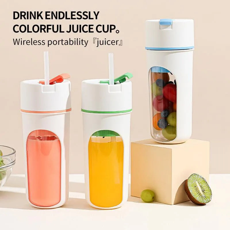 Kitchen Electric Juicer USB Charging Wireless Juices Blender Fruit Orange Mixer Squeezer Machine Ice Crush Cup Food Processor - EX-STOCK CANADA