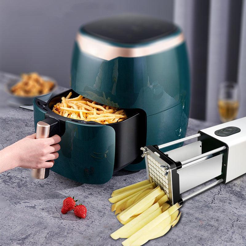 Kitchen Gadget Electric French Fry Cutter With Blades Stainless Steel Vegetable Potato Carrot For Commercial Household - EX-STOCK CANADA