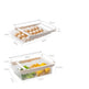 Kitchen Organizer Adjustable Kitchen Refrigerator Storage Rack Fridge Freezer Shelf Holder Pull-out Drawer Organiser Space Saver - EX-STOCK CANADA