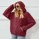 Knitted Sweater With Hooded Pit Stripe Kangaroo Pocket Sweater - EX-STOCK CANADA