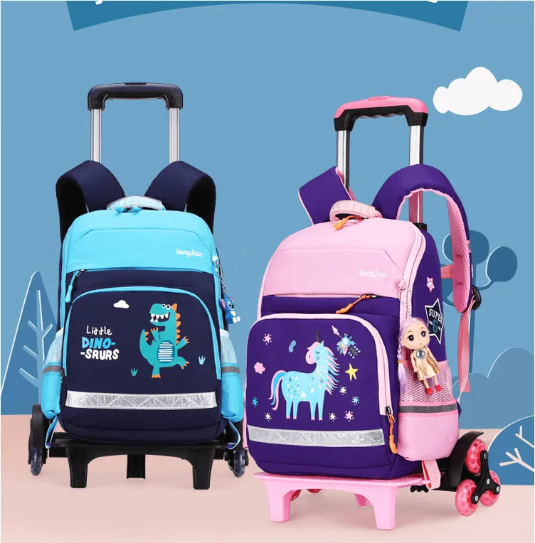 Korean Detachable Trolley Bag For Elementary School Students - EX-STOCK CANADA