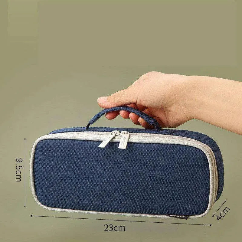 Korean Style Canvas Pencil Case for School - EX-STOCK CANADA