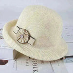 Korean Style Flower Knit Sun Hats for Women - EX-STOCK CANADA