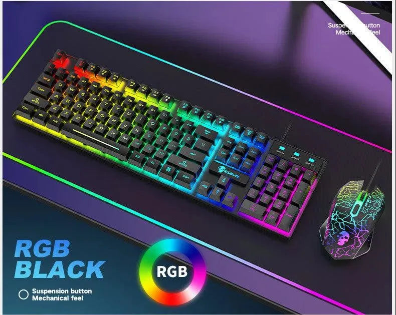 Kuiying T6RGB Luminous Keyboard And Mouse Set - EX-STOCK CANADA