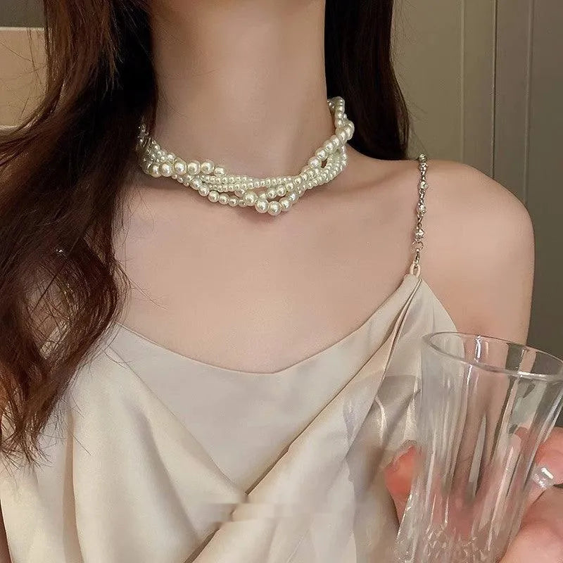 Ladies Fashion Multilayer Collarbone Necklace - EX-STOCK CANADA